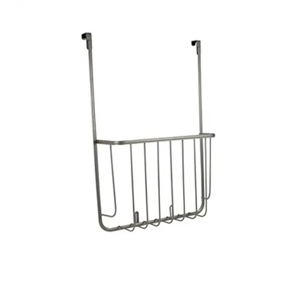 스펙트럼 다각화 Ashley Cookie Sheet Organizer 도마 홀더 Bakeware Organizer 캐비넷 도어 위로 새틴 니켈, 새틴니켈