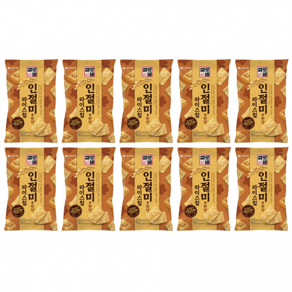 콩고물 듬뿍 롯데 쌀로별 인절미를 만난 라이스칩 60g 10개