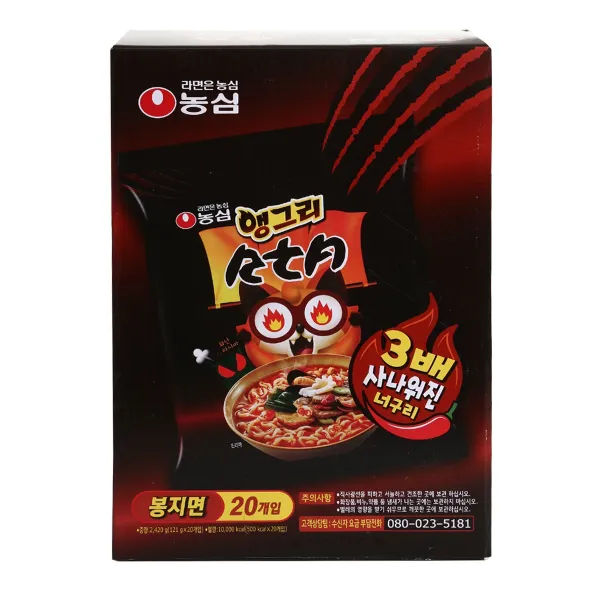 농심 앵그리너구리 121gX20봉, 단일상품