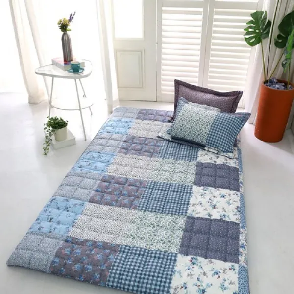 라라패취 30수 광목면100% 요커버, 싱글/더블/퀸, 블루