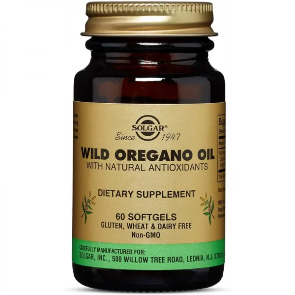Solgar Wild Oregano Oil 60 소프트 젤-고품질 오레가노 오일 농축 물-면역성 지원-천연 항산화 제 식물, 1