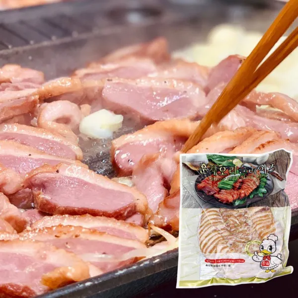 명일품 훈제오리슬라이스800g, 1개, 800g
