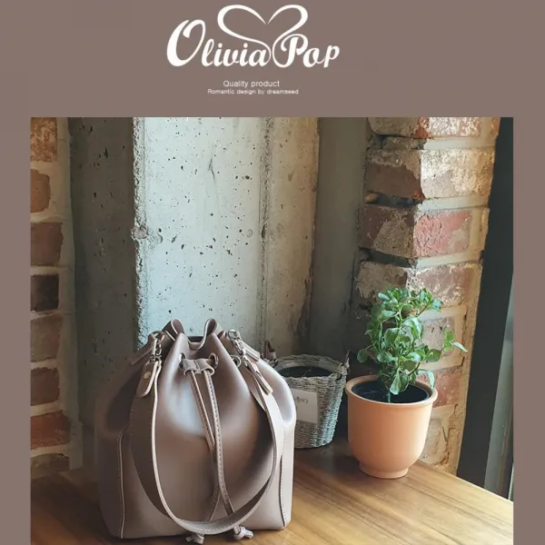 중이몰 복주머니디자인 버킷백 숄더백 여성크로백 실용적인 소파