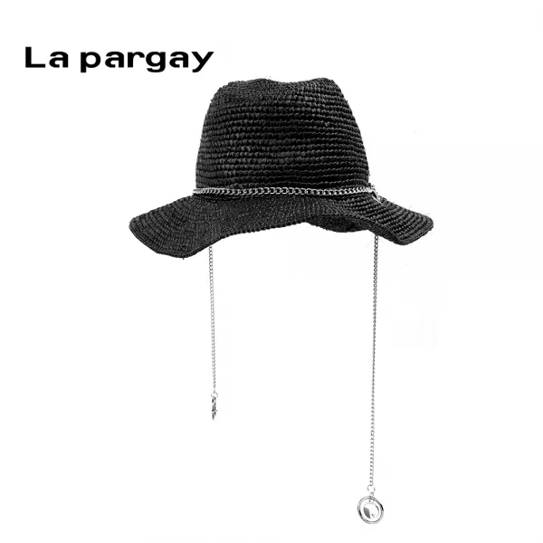 패션 LAPARGAY 나파가 휴양지모자 스윗 낙숫물 관광 썬캡 스타일리시 왕골모자 트렌드