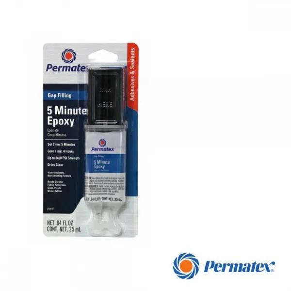 PERMATEX 84101 주사기형 다용도 5분 에폭시 접착제 주사기형에폭시 본드 다용도접착 순간접착제