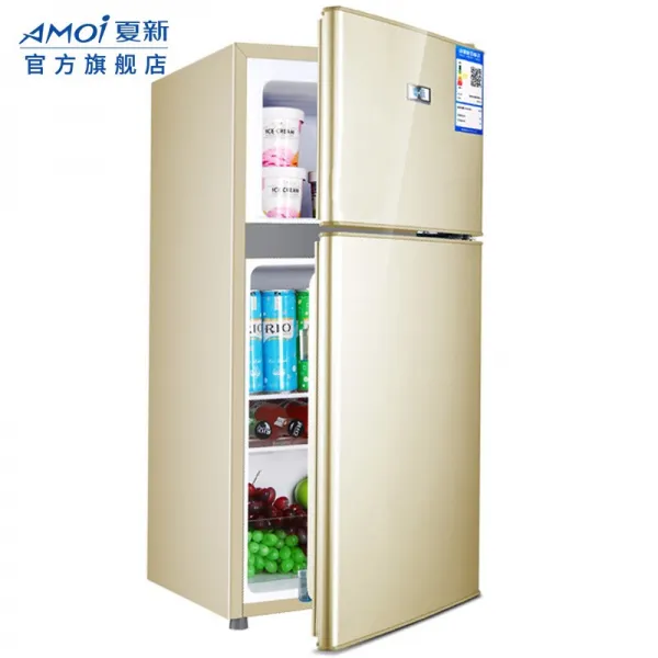 하신 (AMOI) 102~150l 양문형 냉장고 숙소 냉동냉장고 소형 냉장고 절전형 경음 골드 BCD-102, 단일상품