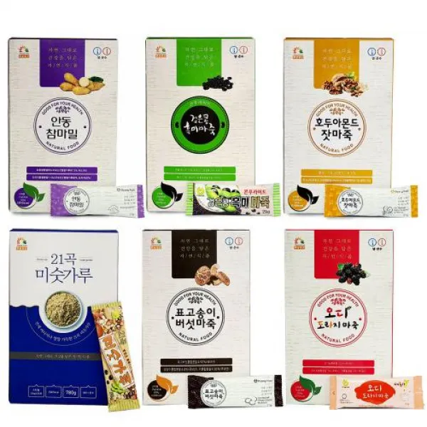 댕이몰 간편하고 맛있는 식사대용식 (참마밀 흑미마 아몬드잣 미숫가루 버섯마 도라지마) 6개종류, 안동참마밀30포, 2개