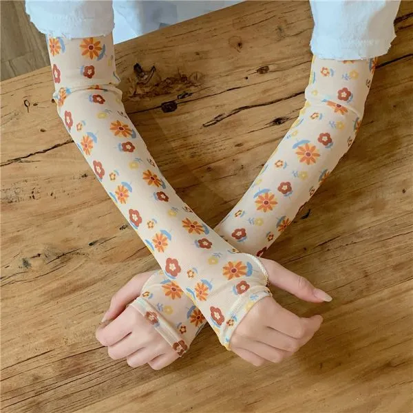 여성쿨토시 여름 패션 아이템 자외선차단 실크 팔토시