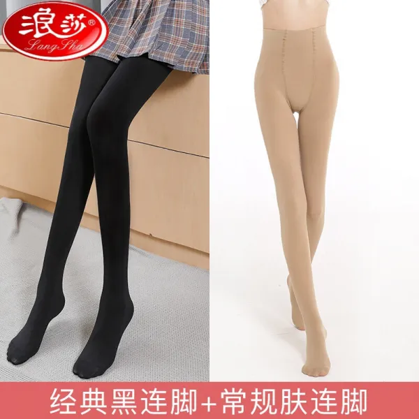 랑사 스타킹 여성봄 스타킹 스타킹 얼굴빛 광기 초자연적인 얇은 레깅스 여성클래식한 블랙 레깅스 1+ 일반 스킨케어 1 춘추 120D 사