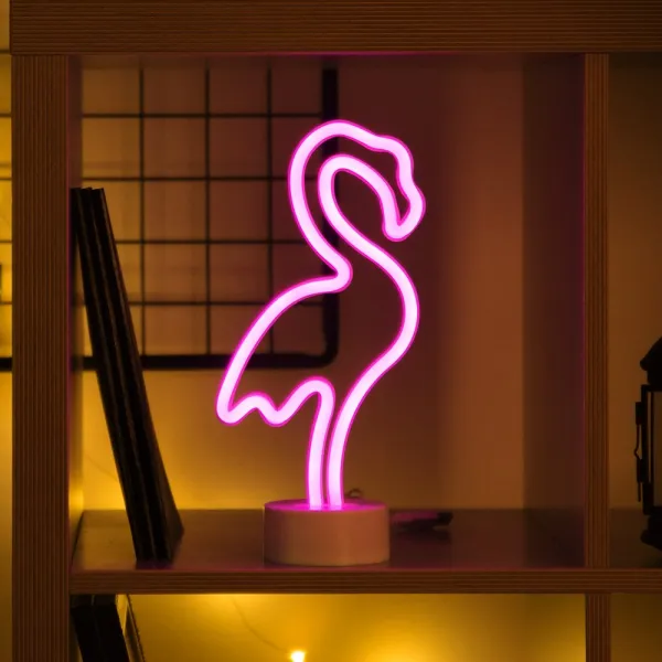 어반led 어반 Led 네온사인 네온조명 무드등 시리즈 A 플라밍고 스탠드