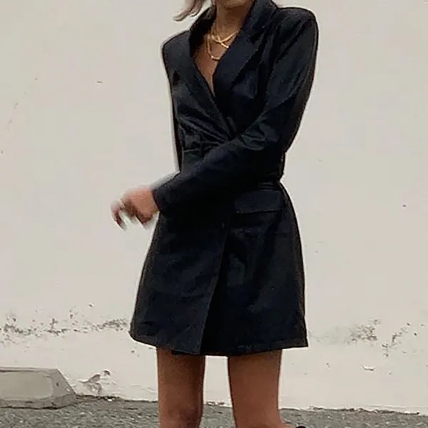 센슈얼드림 여성 코트 롱코트 벨티드 트렌치코트 블레이저 26 K