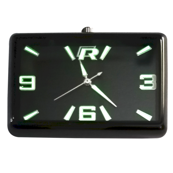 차량용시계 차량용 시계 자동차 에어컨 송풍구 사각형 차량내부 야광 전자종 시간 T18 야광 검은껍질 블랙바탕 R횡단면 빛흡수 빛나는
