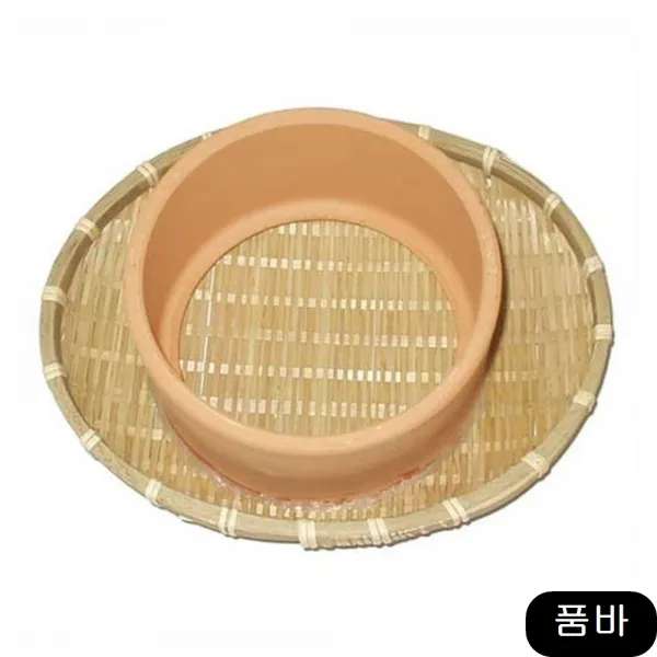 왕소금 소쿠리뜸 바구니뜸 쑥뜸 복부 단전용뜸기 전통 1개