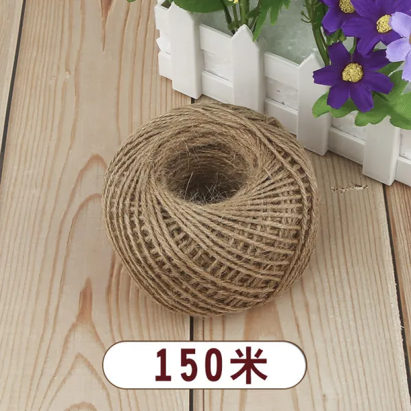 핸드 메 이 드 끈 마 끈 마 실 짜 임 재 료 를 포장 하여 가 는 끈 마 끈 150 미터 로 묶 습 니 다.