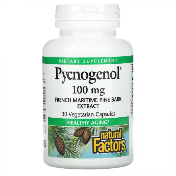 내츄럴팩터스 프랑스 해안송 소나무 껍질 피크노제놀 100mg 30캡슐