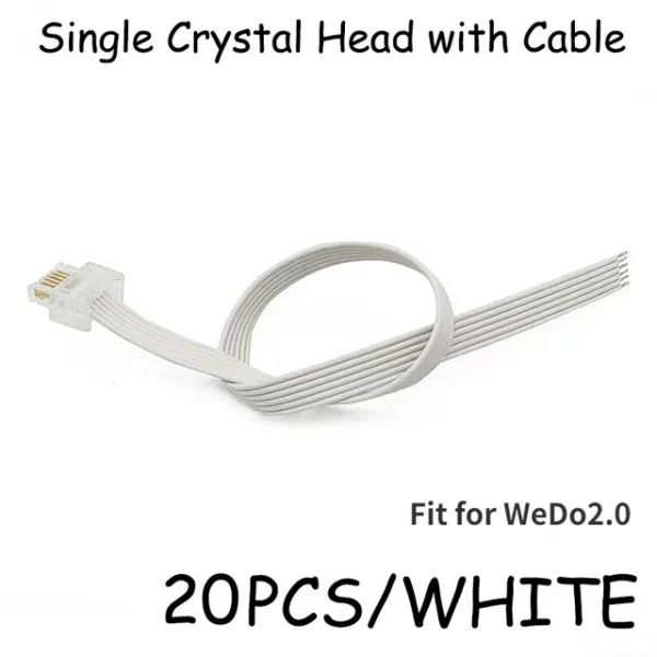 레고 호환블록 2022 new로운 25CM 35CM 50CM 힘 기능 부속 WEDO 2.0 수정 같은 빌딩 구획을 가진 케이블은 EV3 Roboyic 기술 장난감을 위해 적합하다, 20PCS-Single-W
