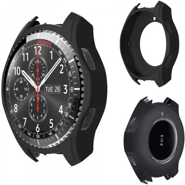 MaxKu Galaxy Gear S3 Frontier 실리콘 케이스 소프트 커버 다방면 보호 탈착 실리콘 프로텍터 케, 단일상품, 단일상품
