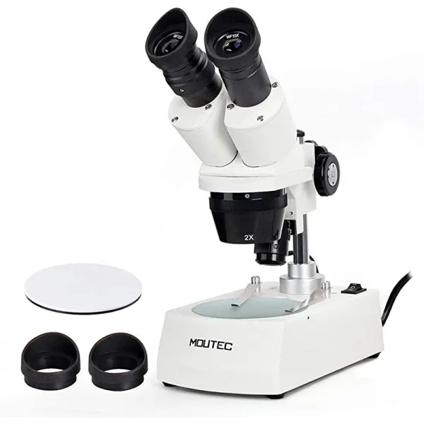 20X 40X LED Dissecting Binocular Stereo Microscope Forward Mounted WF10X 아이피스 2X 4X 객체형 LED 광 곤충 물질 식별 스탬프 Coins 수집, 상세페이지 참조