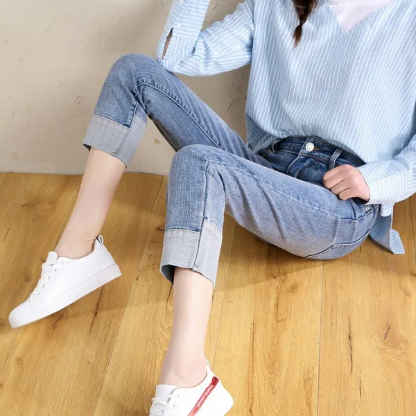 머머다 청바지 빅사이즈 7부 여성 데님팬츠 진 여름15 Wpp15 565707607611