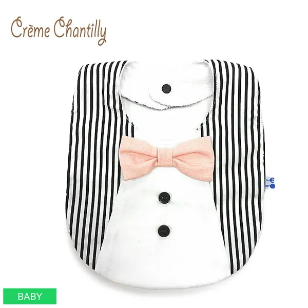 cream chantily 크림 향 티 리본 691065 베 이 비 (아동 용) 브랜드 아기 출산 축하 선물 stay 군침 도 는 음식 앞치마 리본 귀여운 흑백
