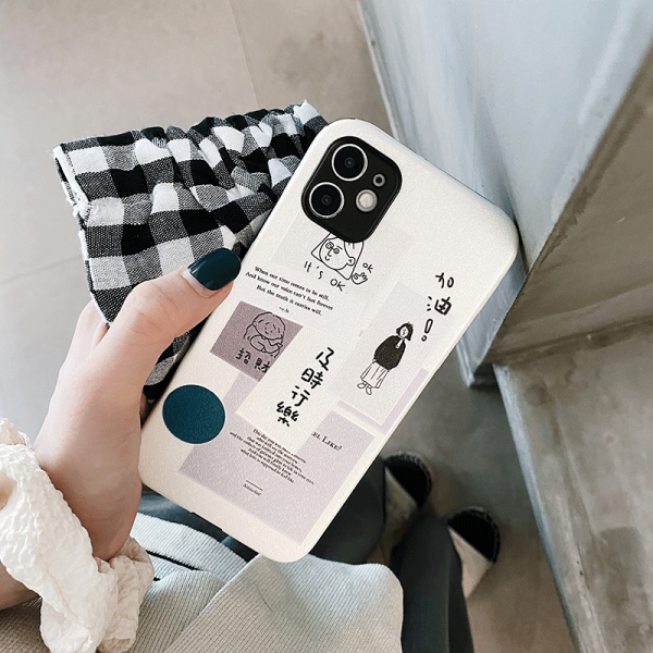 H5 시기적절 행락 라벨 사과폰 11 핸드폰케이스 11PROMAXX XS IPHONE8PLUSS E 실리콘 충격흡수