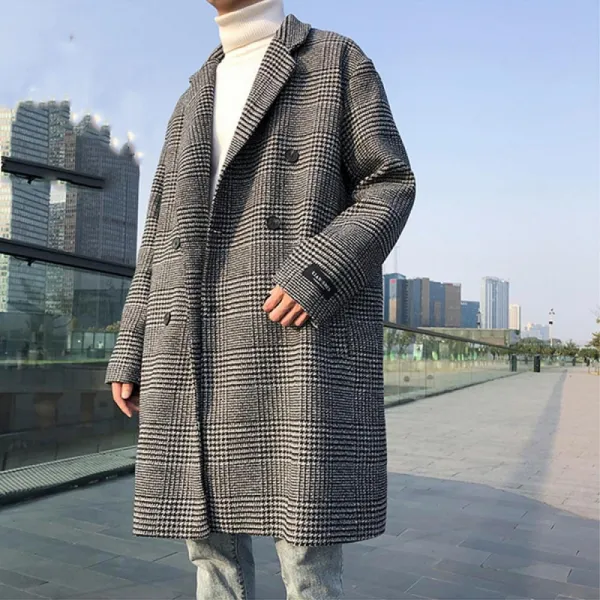 kirahosi 코트 가을 겨울 남자 모직코트 율혼방 세미오버핏 싱글코트 124-70 +덧신 증정 Cto6g1q