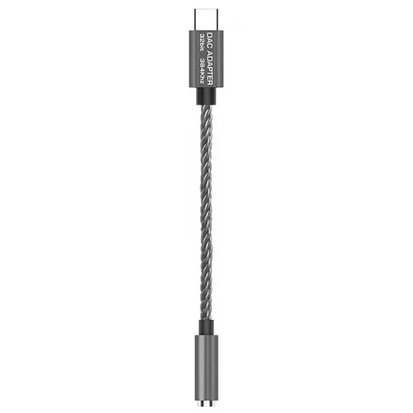 ALC5686 USB 유형 C DAC 헤드폰 앰프 16-32OHM 3.5mm 출력 SNR 125dB PCM 32 비트 384KHz 안드로이드, Windows10 (블랙), 보여진 바와 같이