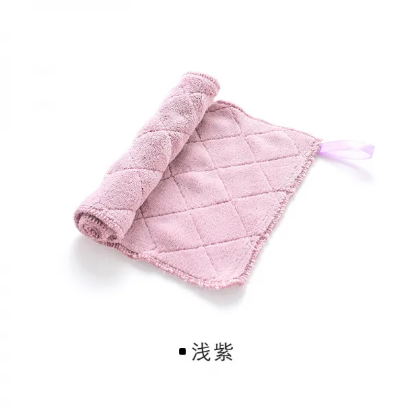 물을 빨아들인 두꺼운 걸레 닦기 테이블 바닥 가구 주방 청소포 아니 점유 설거지 천, 연한자색