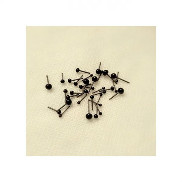 CHENGYIDA 300 개들이 (150 쌍) (3 크기 2mm / 3mm 4mm 혼합) 바르고 메구 핀 인형 인형의 눈 수예 공예 아이 검은 자위 장난감 유리의, 1개