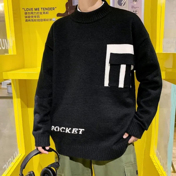 Kirahosi 남성 니트 티셔츠 스웨터 라운드넥 긴팔 580호+덧신증정 Crmrf8bp