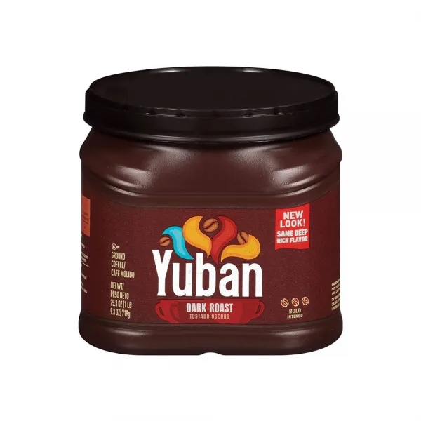 Yuban Bold Dark Roast Ground Coffee 유반 볼드 다크 로스트 그라운드 커피 25.3온스 719g 1통, 분쇄