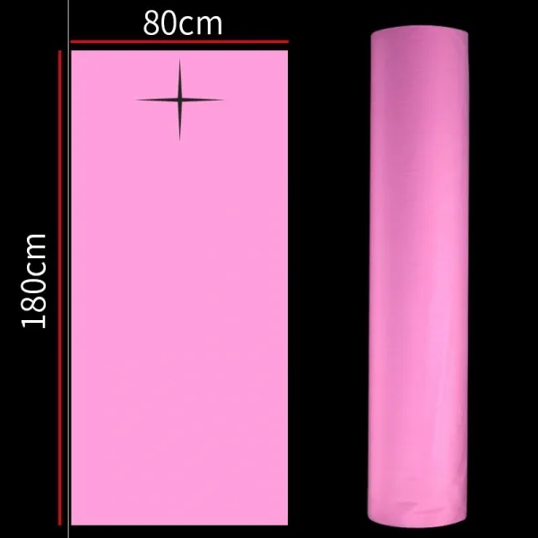 21 신격 텔라스오일 호텔 마당 벌리다 십자 개공금 일회용 침대시트 핑크 구멍을 내다 방습 80 *180 있음 십자 공 핑크 배