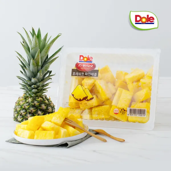 Dole 본사직영 후레쉬컷 파인애플 1.2kg 대용량 1팩, 1.2kg