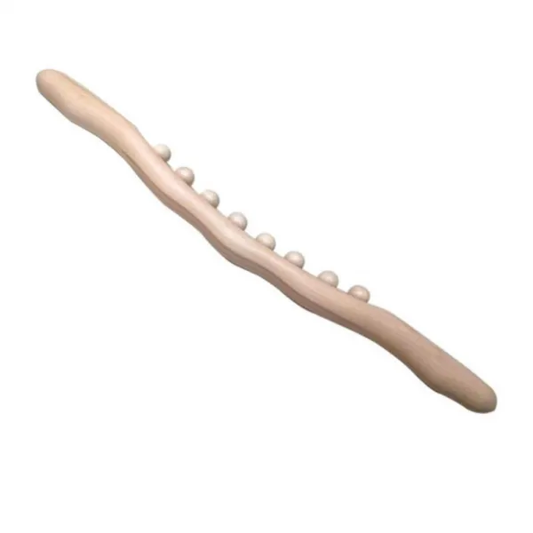 만두피 밀대 마사지 밀방망이 5세대 한가닥 전신 통용 팔구슬 양생 안마봉 느티나무 스크래치 스틱 밀다, S40-B59 -비탄소 녹이다 팔구슬