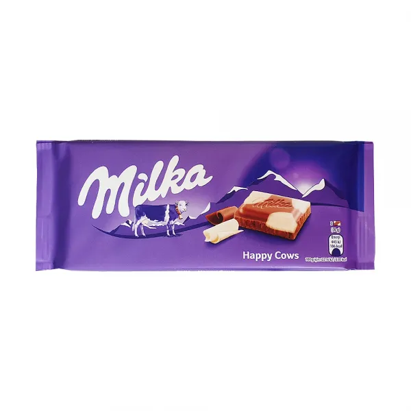 밀카 독일 국민초콜릿 부드러운 보라빛 초콜릿 해피카우100g, 1개