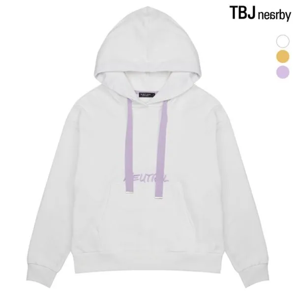 Tbj 여성 레터링 후드 풀오버 T191ts800p 