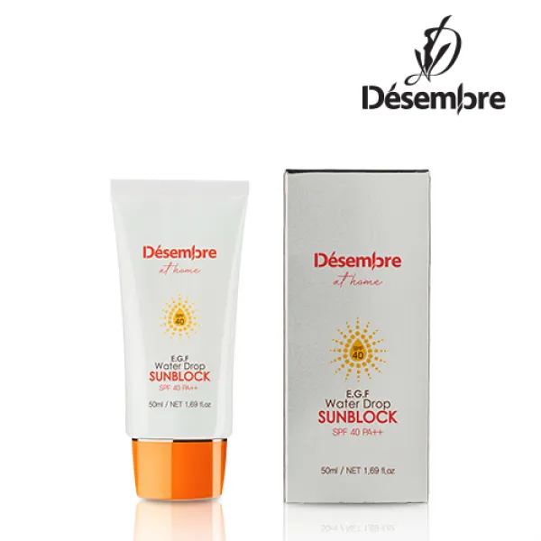 데쌍브르 EGF 워터 드롭 선블록 SPF40 PA++, 50ml, 3개