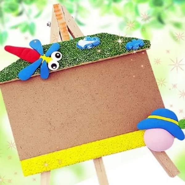 가을풍경 고추잠자리 이젤액자 10인 세트 나무인형키즈 수업만들기재료 방과후수업 Eqtn 1개