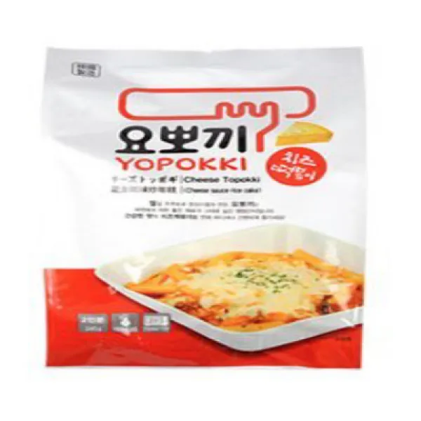 Yopokki Prepared Korean Rice Cake Instant Packet (1 Pack Cheese) 요각기 한식 케익 인스턴트 패킷 (1 팩 치즈), 1