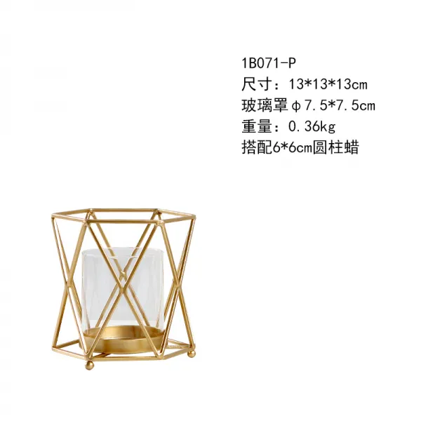 어반30 엔틱 캔들 홀더 장식 북유럽 ins골드 컬러의 크리에이티브 기하급수적인 철제, 1B071P 스몰