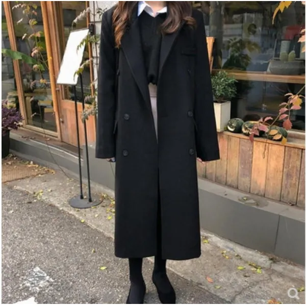 Kirahosi 스페셜 겨울 여성 하프 모직 코트 패션 점퍼 상의 여자 트렌치 정장 코트 아우터 빅사이즈 276 Hd 11 De6prowd