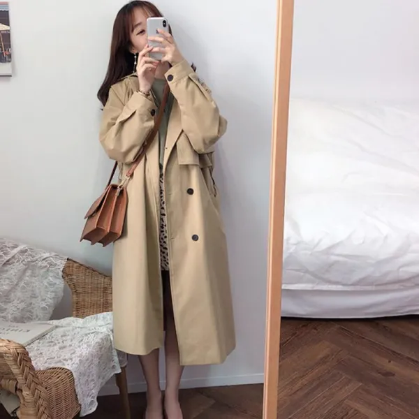 빅피플 SA3649 여성 가을겨울 롱코트 코트 빅사이즈 트렌치