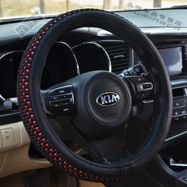 자동차핸들커버 여름 사계절 통용 핸드커버 에어매쉬 미끄럼방지 영롱 바오라이 낭일 급템포달 제타 대중 3873043525 사들이다 에어매쉬 블랙