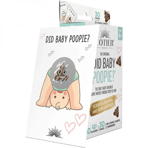 30 Cotier Baby Shower Scratch Off 게임 - Emoji 복권 추첨 카드 - 2개 당첨자 - 성별 중립 소년 소녀 - 기저귀 래플 아이, 단일옵션