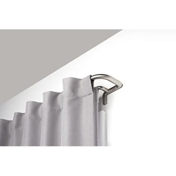 umbra twilight double curtain rod 세트 랩 어라운드 디자인은 무효화 또는 커튼 어둡게하는 방식 28 ~, 상세 설명 참조0