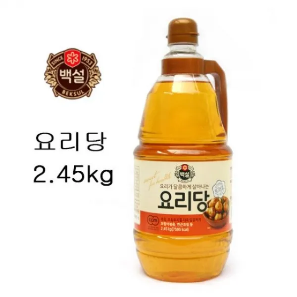 씨제 CJ 백설 요리당 2.45k 물엿 조림 볶음 강정 시럽 업소용 대용량 시럽 갈비 식당물엿, 1, 본제품선택