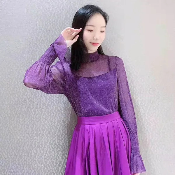 Zhenya 여성 간절기 여친룩 나팔소매 티셔츠 46967630