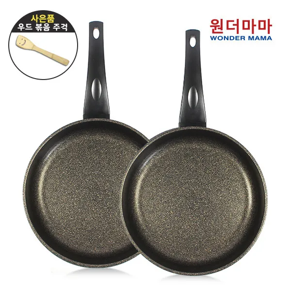 1+1 국내산후라이팬 대만수출품 환경호르몬에 안전한 원더마마 프라이팬28cm+프라이팬28cm 2종세트구성 사은품증정^^