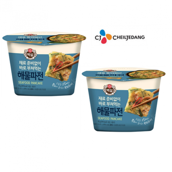 투엠샵 1+1 CJ백설 바로부쳐먹는 해물파전, 1set
