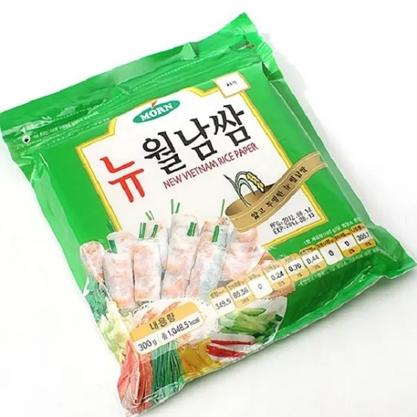  3개묶음 투명하고 쫄깃한 몬 뉴월남쌈 300g 사각 /Tjs 45849 라이스페이퍼 블랙체리 생피칸 단일상품